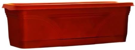 Southern Patio 36 in Medallion Hanging Windowsill Garden Box Planter, Terracotta - Image 7