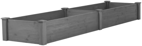Over Ground 96x28x10 inch Raised Garden Bed, Large Wood Planter Box by Unknown