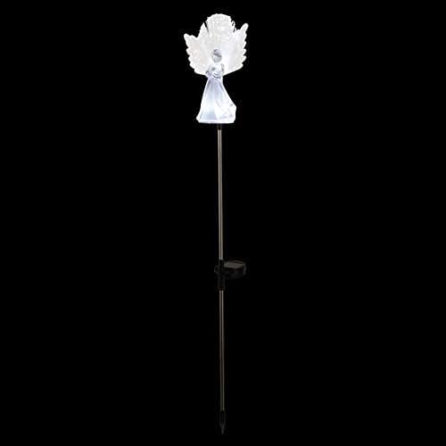 Alpine Corporation 37”H Outdoor Solar Angel Garden Stakes - Image 4