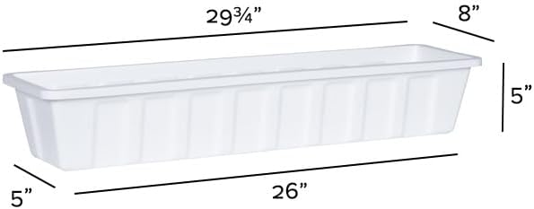 Root & Vessel Poly-Pro Plastic Flower Box Planter - Image 3