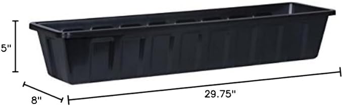 Root & Vessel Poly-Pro Plastic Flower Box Planter - Image 6