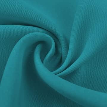 NICETOWN Extra Wide Blackout Peacock Teal Sliding Door Curtain - Image 7