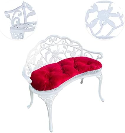 Mandolin Outdoor Park Garden Chair, All Chair Anti Rust Cast Aluminum Patio - Image 5