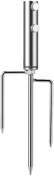 Portable Beach Umbrella Sand Anchor, Stainless Steel Lawn Umbrella Base Holder by Yangcerey