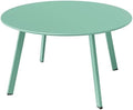 Grand Patio Round Steel Patio Coffee Table, Weather Resistant Outdoor Large by GrandPatio