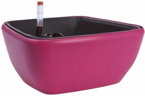 Vencer 10.8 Inch Plastic Square Self Watering Planter, Water Indicator - Image 7