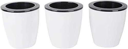 5.2“ Self Watering Planter White Flower Pot, Mini Plant Pot, African Violets - Image 8