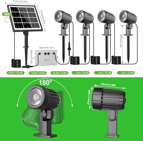 CLY 4-in-1 Solar Spot Lights Outdoor - Image 3
