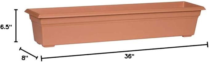 Novelty 16365 Countryside Flower Box Planter, Terracotta - Image 6