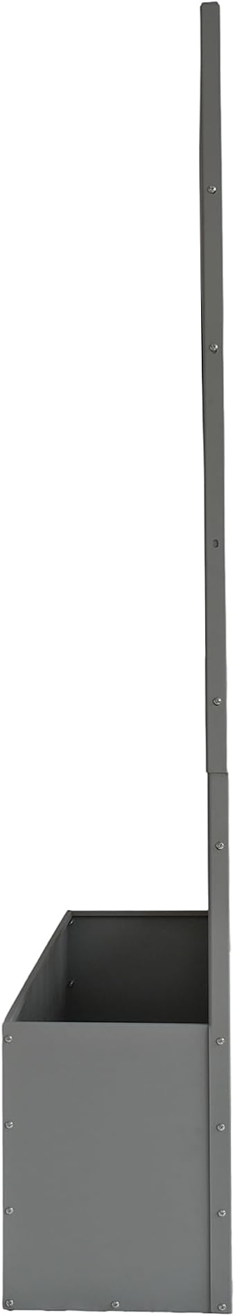 Oakland Living 6 ft. X 4 ft. Grey Freestanding Metal Privacy Screen Room Divider - Image 5