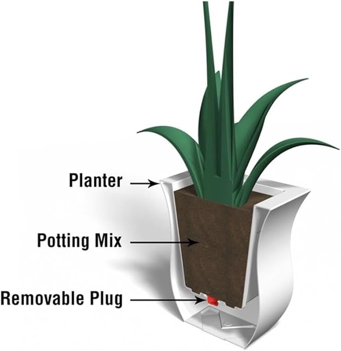 Mayne 5873-NB Polyethylene Planter, Neptune Blue 16x16 - Image 5