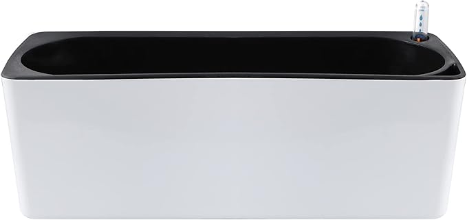 Skelang 2-Pack Self Watering Planter, Rectangle Flower Pot - Image 2