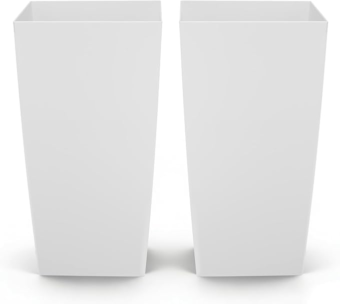 VEVOR 30 inch Tall Planters for Outdoor Plants Set of 2, Modern Large Planters by VEVOR
