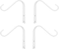 5 Inch Cast Iron Plant Hook – White Wall Mounted Hanging Bracket by HERNGEE