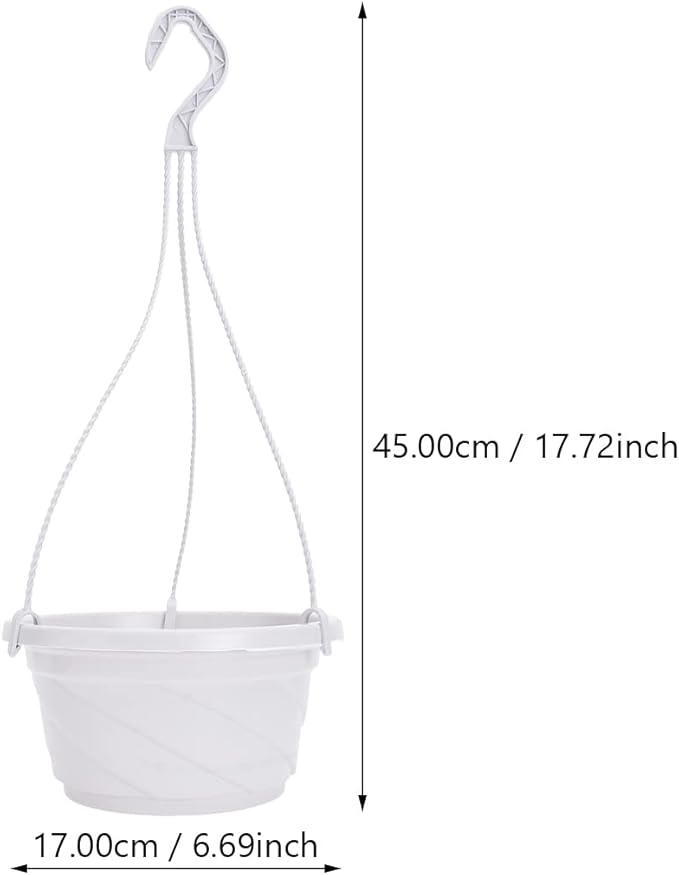 DOITOOL 10 Pack Hanging Plastic Pots - Image 3