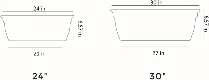 The HC Companies 24" Eclipse Plastic Window Box 7.76"x24"x6.57" in Clay Color - Image 7