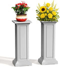 36in Tall Resin Planter Set of 2, Large Outdoor Planter by OutdoorLivingPerfected