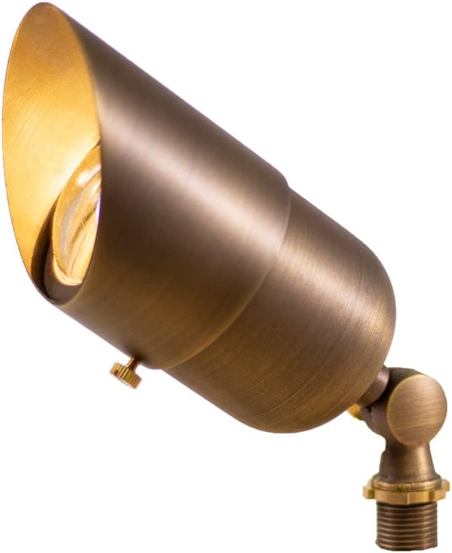 12V LogiSpot Brass Outdoor Spotlight - Image 4