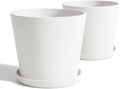 Wide Planters for Outdoor Plants, Extra Large Indoor Flower Pots for Garden by Heyzier