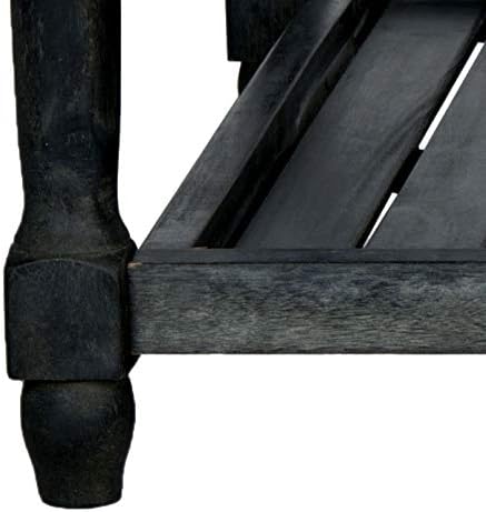 Safavieh Outdoor Collection Oakley Dark Slate Grey Coffee Table - Image 5