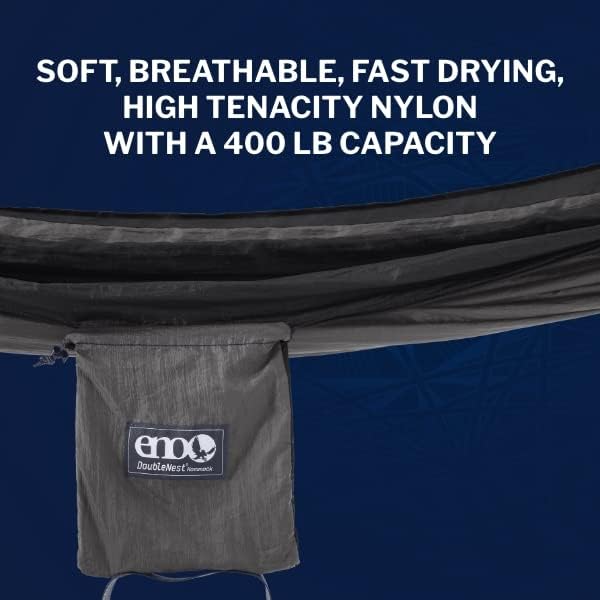 ENO, Eagles Nest Outfitters DoubleNest Lightweight Camping Hammock, 1 to 2 - Image 6