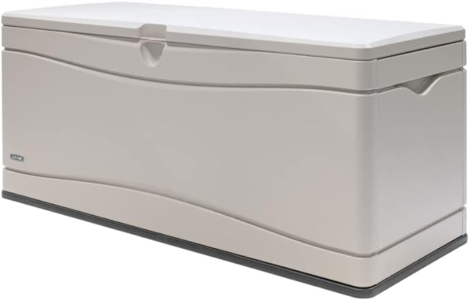 LIFETIME 60040 Deck Box, 130 Gallon, Desert Sand by Lifetime