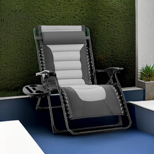 Best Choice Products Oversized Padded Zero Gravity Chair, Folding Outdoor Patio - Image 2