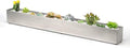 Trough Rectangle Planter Long Window Sill Planter Box Stainless Steel Window by GZGNEEVL