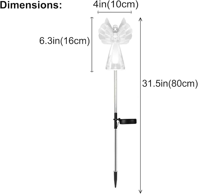 Solar Angel Lights Outdoor Decor - Image 2