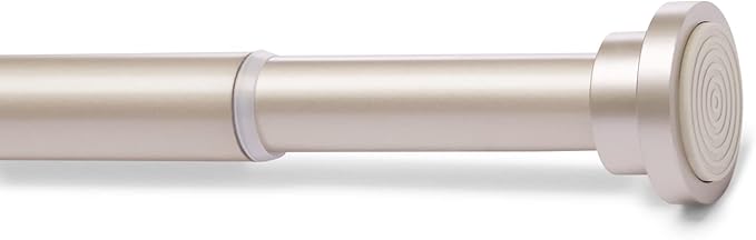 Amazon Basics No Drill Adjustable Indoor Outdoor Tension Curtain Rod, 54-90" - Image 4
