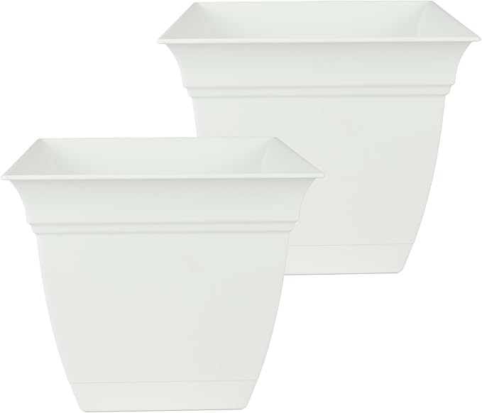 The HC Companies 12 Inch Eclipse Square Planter Pots by TheHCCompanies
