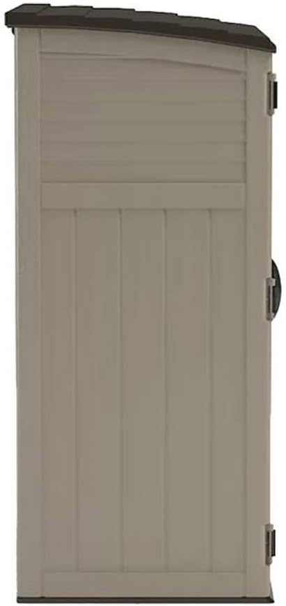 Suncast Outdoor Storage Shed, Water Resistant Resin Vertical Outdoor Storage - Image 8