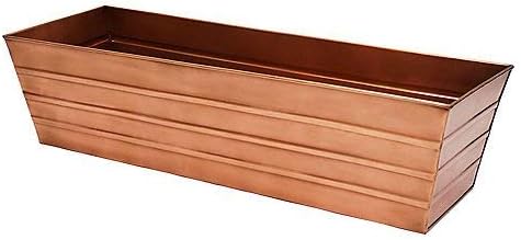 Achla Designs Copper PlatedWindow Flower Box Planter-Small - Image 2