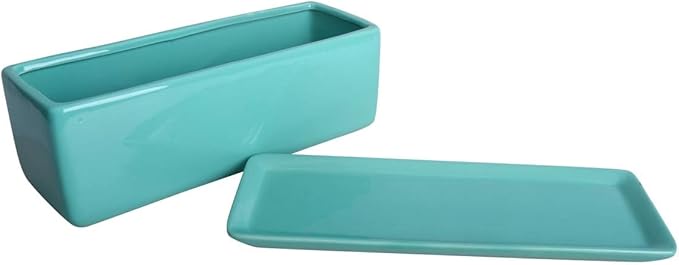 Vencer 14 Inch Rectangular Modern Minimalist Ceramic Succulent Planter Pot - Image 4