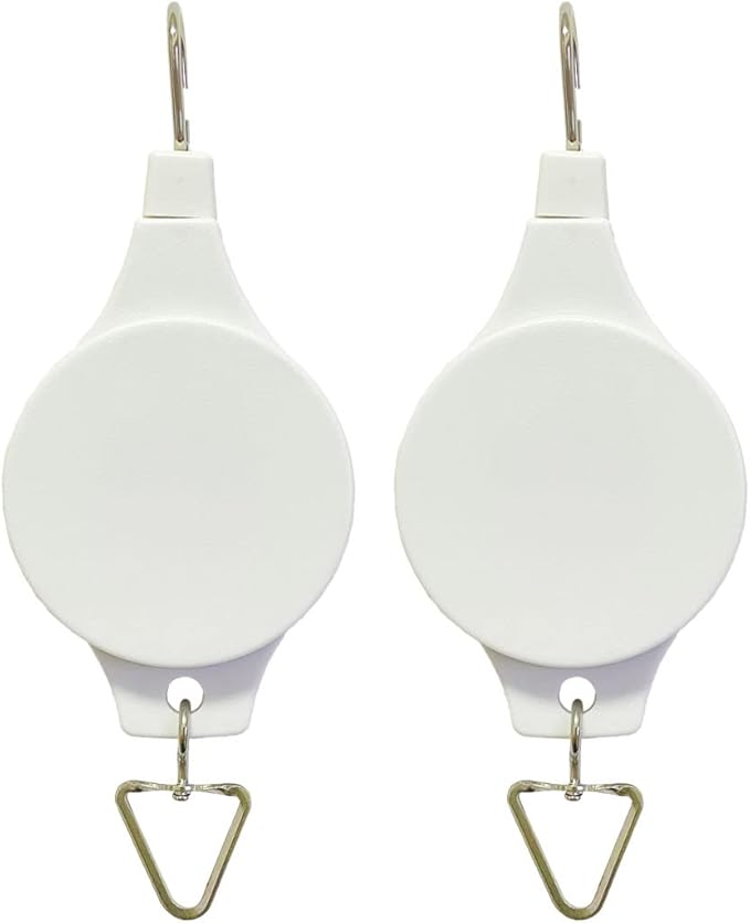 Pack Plant Hook Pulley, Retractable Plant Hanger Easy Reach Hanging Flower by Lythor