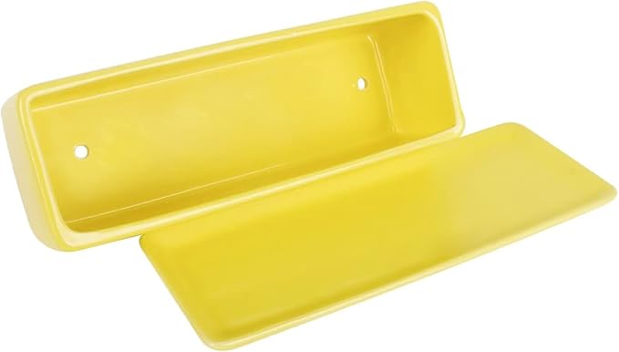 Vencer 12 Inch Rectangular Modern Minimalist Ceramic Succulent Planter Pot - Image 3