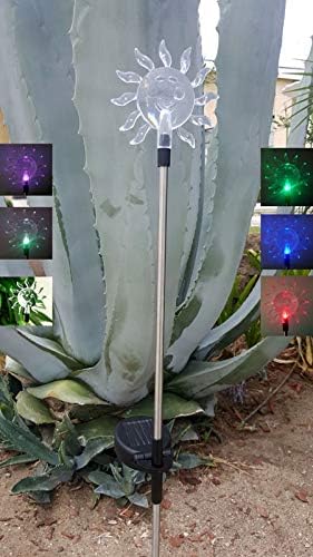 Solar Garden Stake Lights with Color Changing LED or Regular White LED by Ntertainment+House
