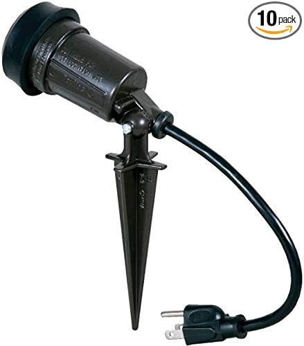 BELL Hubbell SL101B Portable Spike Light Par 38 Bulb Bronze Finish, 75-150 Watt by BELL