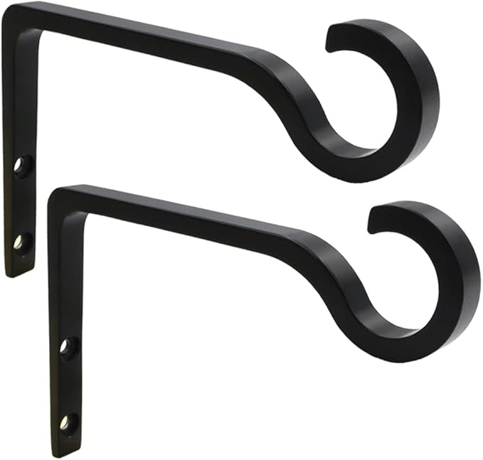 Hanging Plant Bracket 6inch Metal Plant Hook Shepherds Hook Decorative Wall by QIEGL