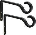 Hanging Plant Bracket 6inch Metal Plant Hook Shepherds Hook Decorative Wall by QIEGL