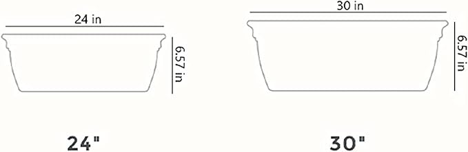 The HC Companies 24" Eclipse PlasticWindow Box 7.76"x24"x6.57" in White Color - Image 8