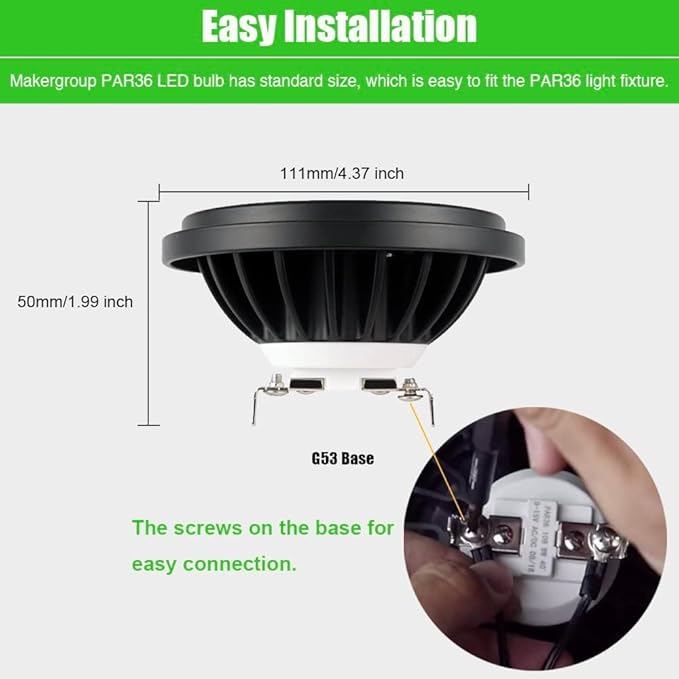 PAR36 LED Landscape Light Bulb 7W, 12V Low Voltage Lighting, Waterproof - Image 7