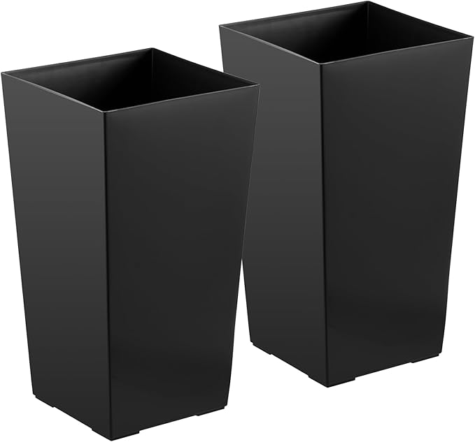 VEVOR Set of 2 Tall Planters for Outdoor Plants 22 inch, Modern Planters for - Image 9