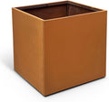 Corten Steel Planter Box Metal Square Planters 26 Inch Steel Large Outdoor by GZGNEEVL