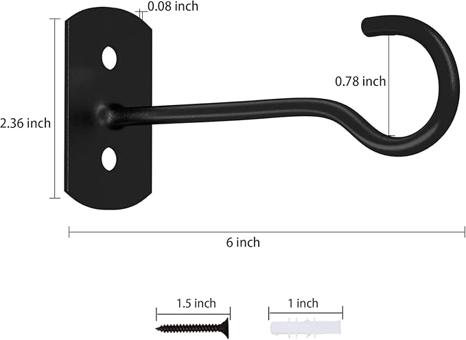 16Pcs 6in Plant Hooks, Ceiling Hooks - Image 2