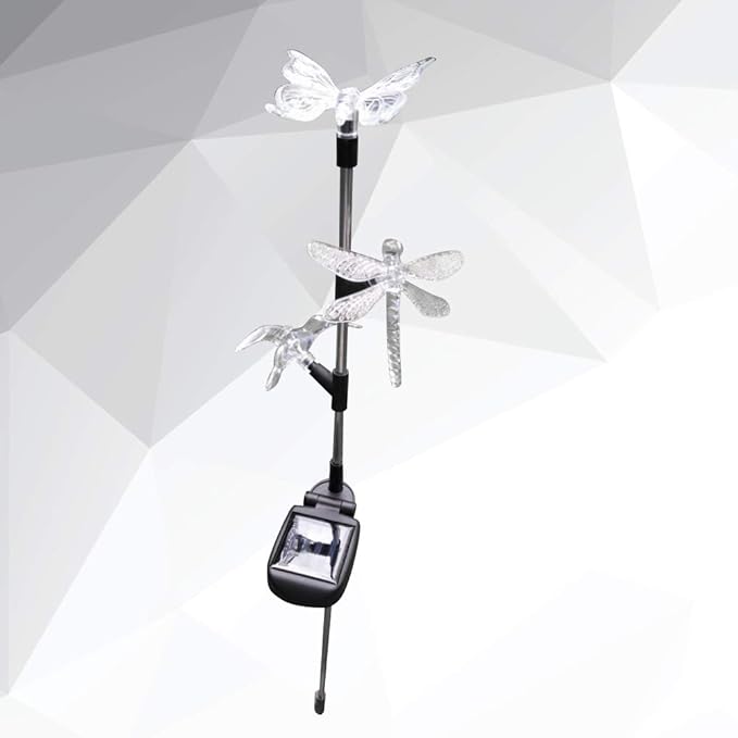 Solar Garden Stake Lights Hummingbird Butterfly and Dragonfly Multi-Color - Image 8