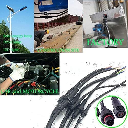 16AWG Waterproof Extension Cable, 9.84FT 2Pin Extension Lead Waterproof Cord - Image 2