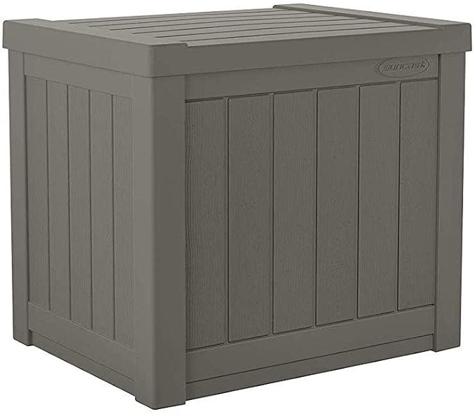 Suncast SS500ST 22 Gallon Small Resin Outdoor Patio Storage Deck Box - Image 2