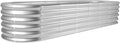 Land Guard 8×2×1.5ft Galvanized Raised Garden Bed Kit, Raised Garden Boxes by LandGuard