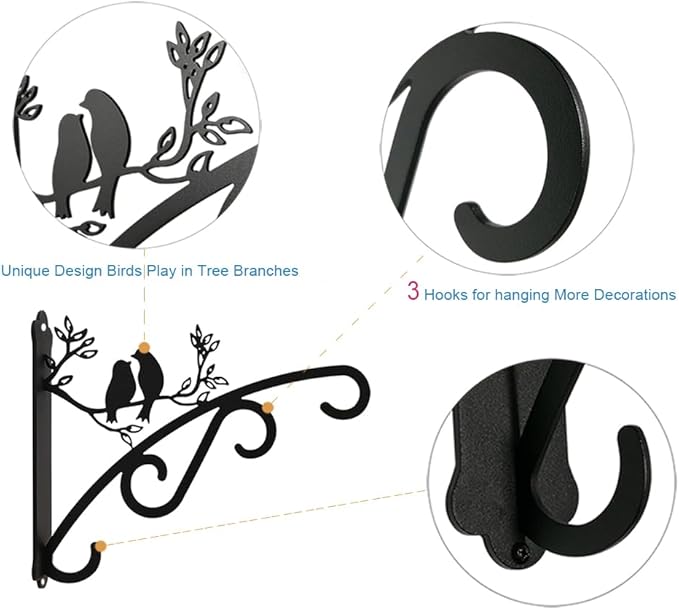 Heavy Duty Outdoor Hanging Plants Brackets, Plant Hangers - Image 7